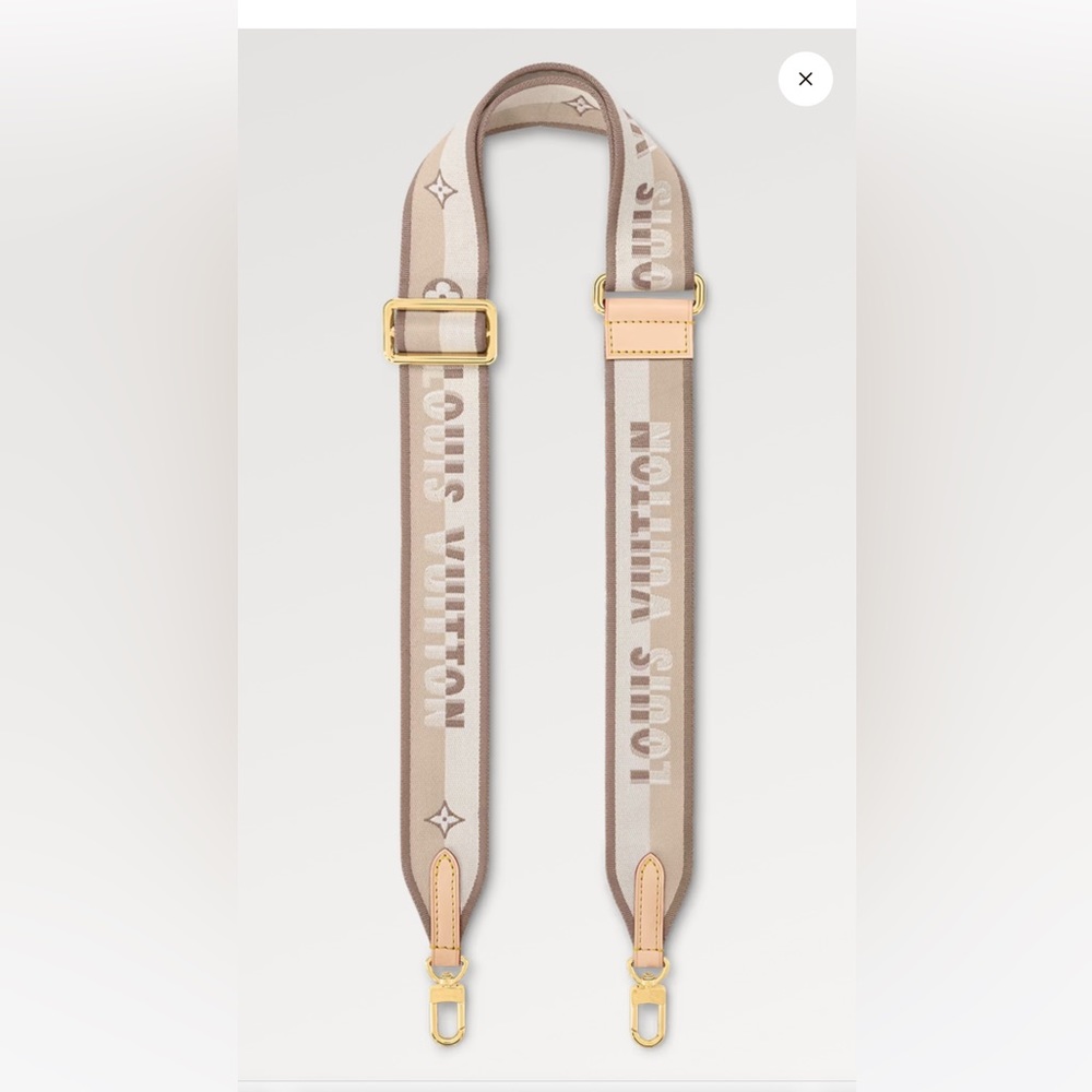 Louis Vuitton textile strap for handbags. Adjustable!